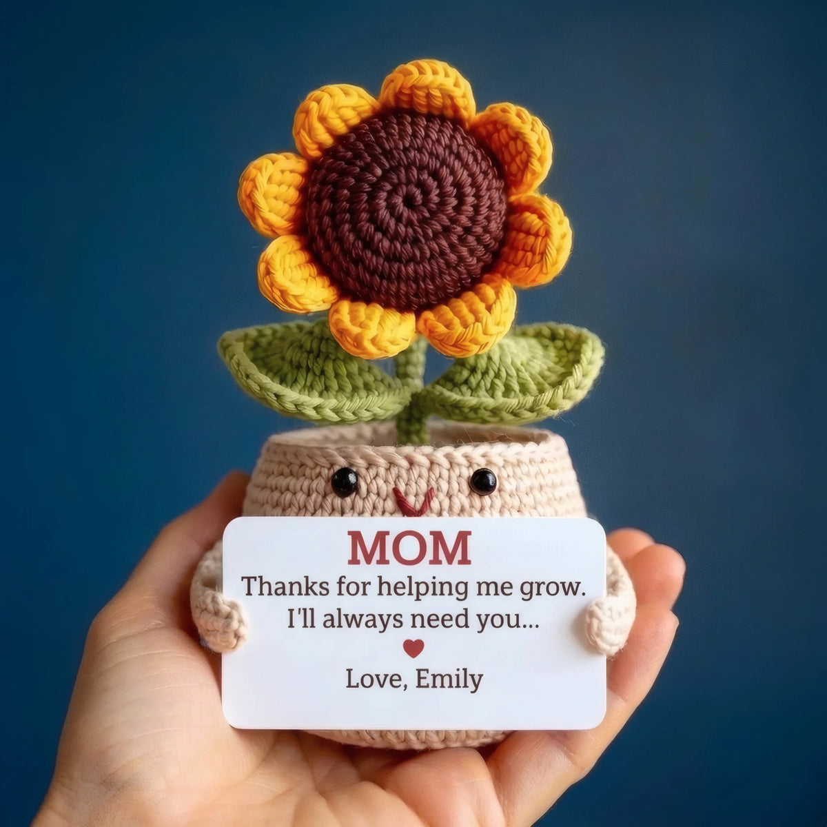 Personalized Flower Crochet Mother's Day Gift