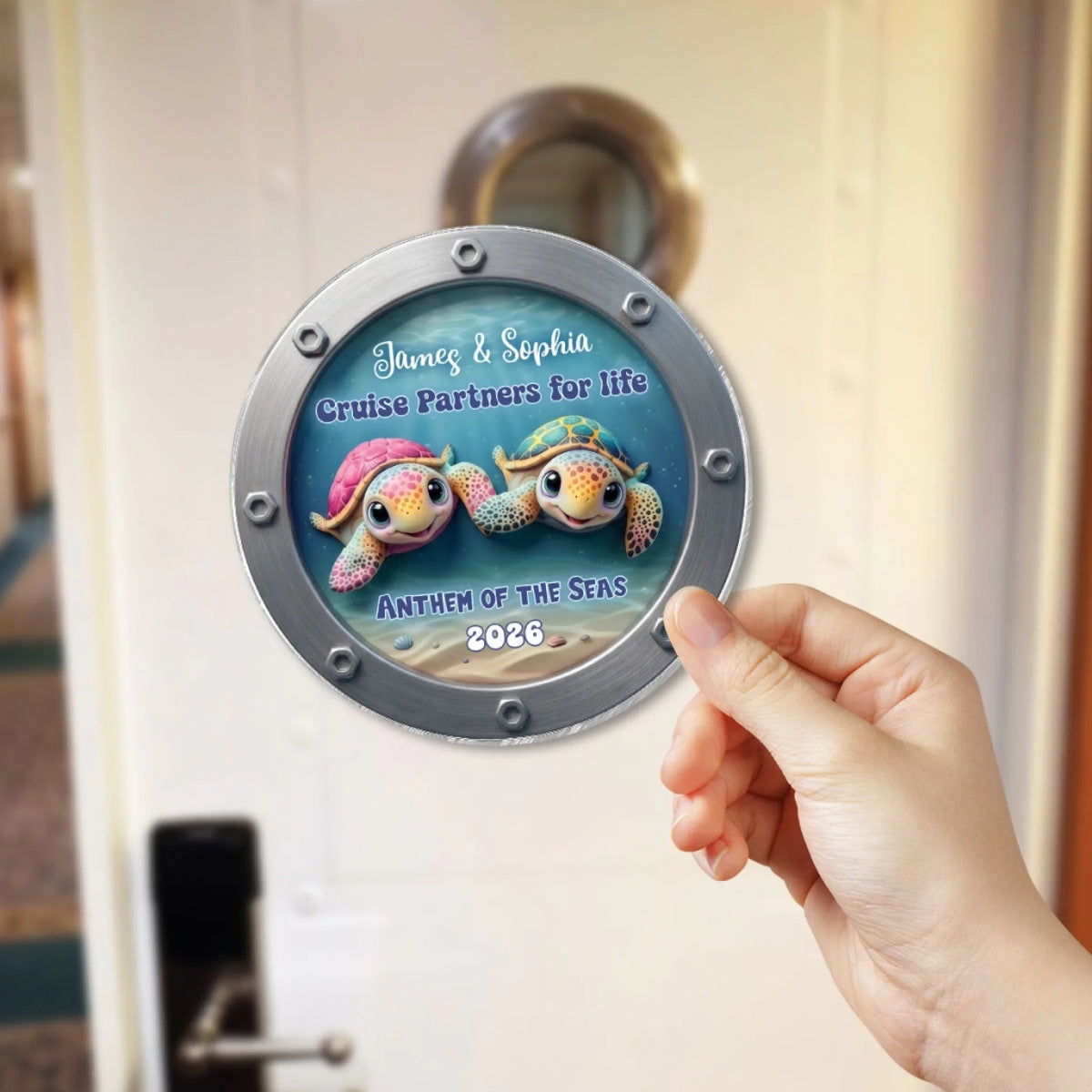 Happy Sailing Turtle Couple Personalized Cruise Ship_yythk (3)