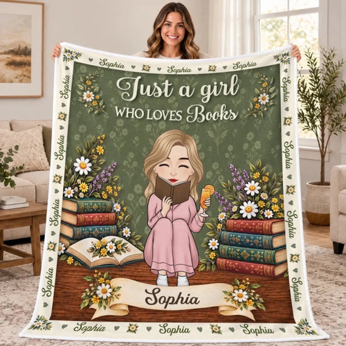 Custom Name Floral Storytime Gifts for Young Reader
