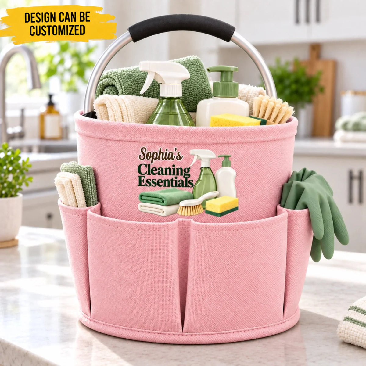 Custom Name Cleaning Essentials Gift for Women - Personalized Tool Bag