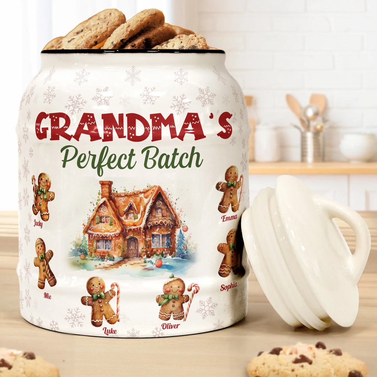 Grandma's Perfect Batch - Personalized Cookie Jar