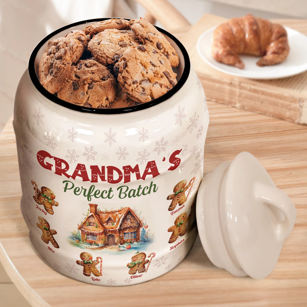 Grandma's Perfect Batch - Personalized Cookie Jar